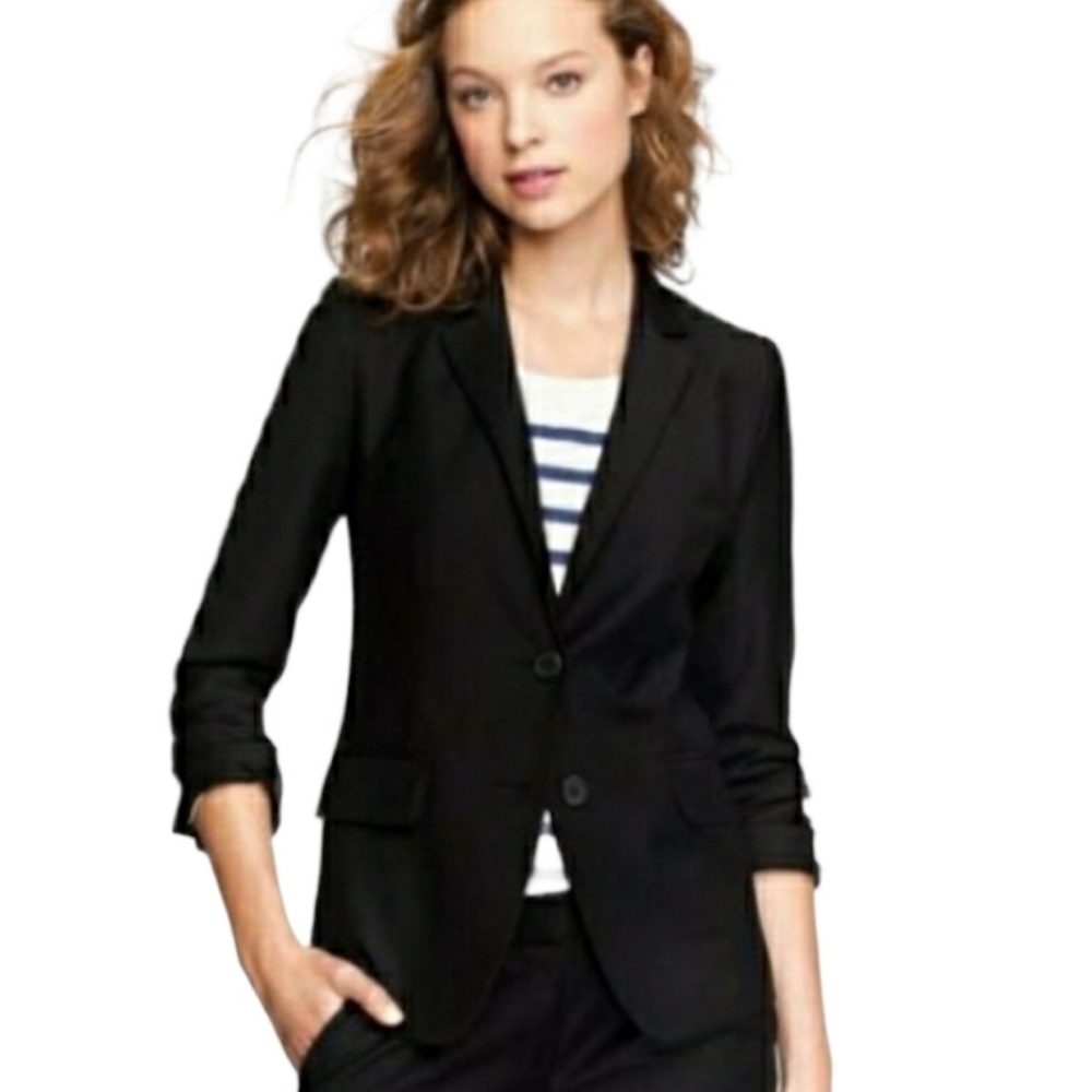 J. Crew Super 120s Black Blazer